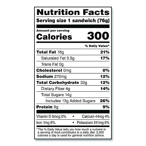 UNCRUSTABLES Soft Bread Sandwiches, Wheat Bread, Peanut Butter and Strawberry, 2.6 oz Bag, 48/Carton