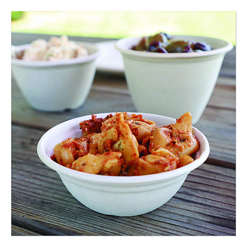 Fiber Barrel Bowls, 8 oz, Natural, 500/Carton