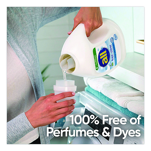 All Free Clear HE Laundry Detergent, 24 Loads, Unscented, 30 oz Bottle, 6/Carton (47427)