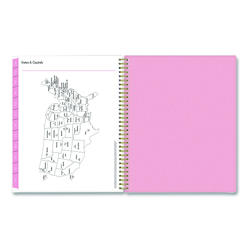 Blue Sky Mimi Pink Weekly/Monthly Planner, Floral Artwork, 11 x 8.5, Pink/Blue/Rose Cover, 12-Month (Jan to Dec): 2026 (137264)