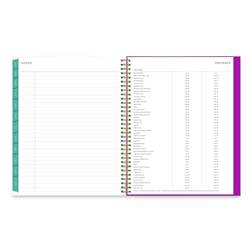 Blue Sky Kelly Ventura Magenta Bloom Weekly/Monthly Planner, Floral Artwork, 11 x 8.5, Multicolor Cover, 12-Month (Jan to Dec): 2026 (140945)