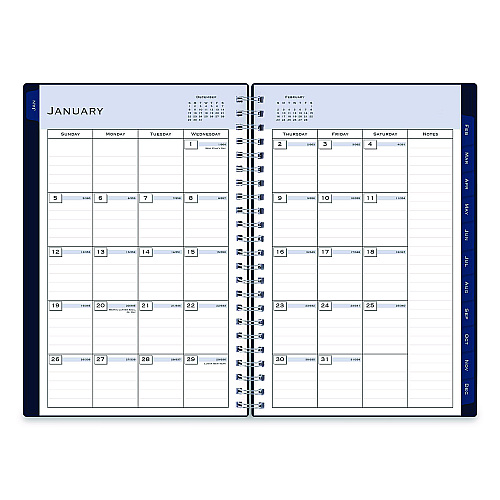 Blue Sky Passages Weekly/Monthly Planner, 8 x 5, Navy Cover, 12-Month (Jan to Dec): 2026 (148657)