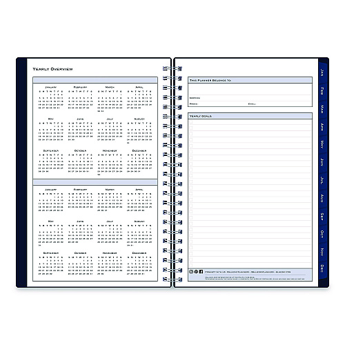 Blue Sky Passages Weekly/Monthly Planner, 8 x 5, Navy Cover, 12-Month (Jan to Dec): 2026 (148657)