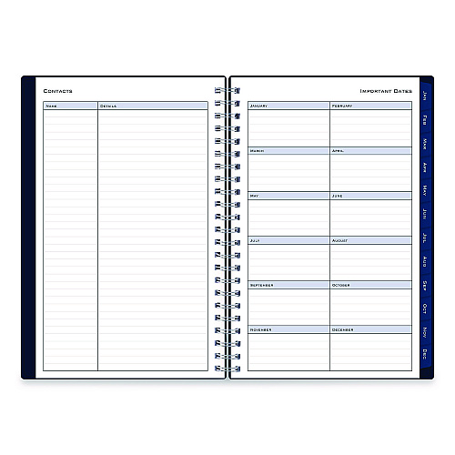 Blue Sky Passages Weekly/Monthly Planner, 8 x 5, Navy Cover, 12-Month (Jan to Dec): 2026 (148657)