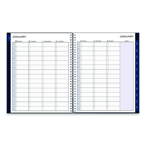 Blue Sky Passages Weekly Appointment Book and Monthly Planner, 11 x 8.5, Navy Cover, 12-Month (Jan to Dec): 2026 (148658)