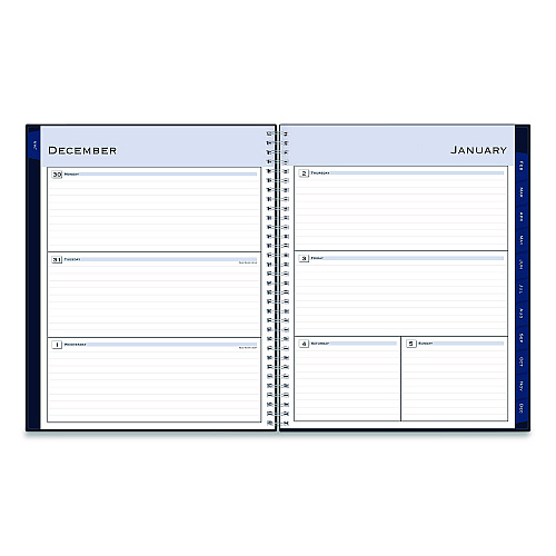 Blue Sky Passages Weekly/Monthly Planner, 11 x 8.5, Navy Cover, 12-Month (Jan to Dec): 2026 (148659)