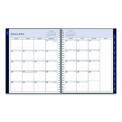 Blue Sky Passages Monthly Planner, 10 x 8, Navy Cover, 12-Month (Jan to Dec): 2026 (148660)