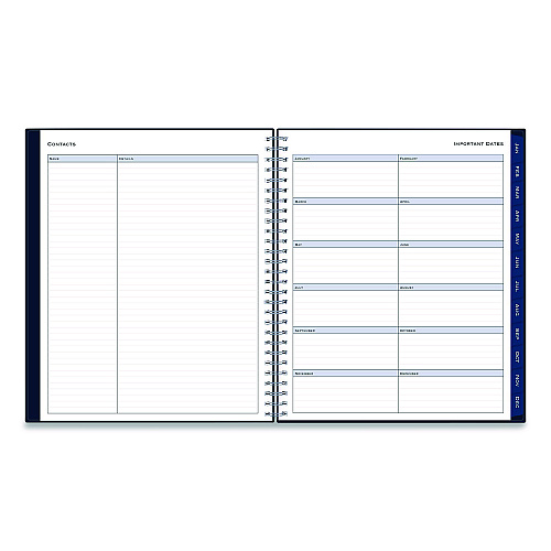 Blue Sky Passages Monthly Planner, 10 x 8, Navy Cover, 12-Month (Jan to Dec): 2026 (148660)