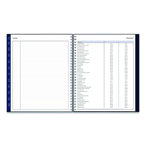 Blue Sky Passages Monthly Planner, 10 x 8, Navy Cover, 12-Month (Jan to Dec): 2026 (148660)