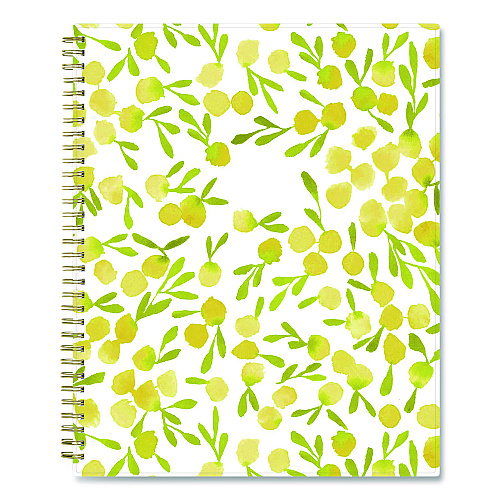 Blue Sky Mimosa Weekly/Monthly Planner, 11 x 8.5, Floral Artwork, Yellow/Green/White Cover, 12-Month (Jan to Dec): 2026 (149059)