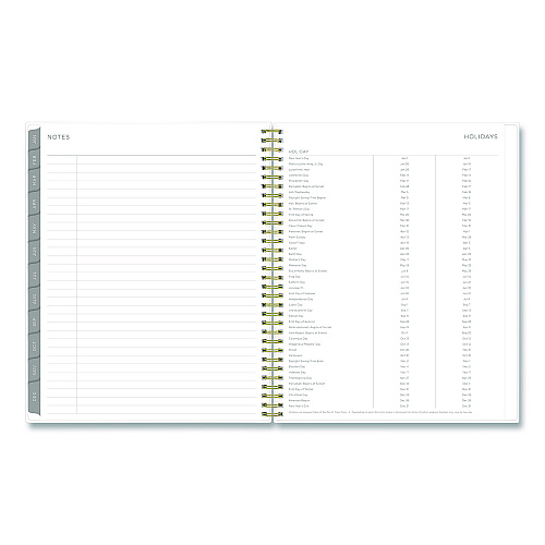 Blue Sky Mimosa Weekly/Monthly Planner, 11 x 8.5, Floral Artwork, Yellow/Green/White Cover, 12-Month (Jan to Dec): 2026 (149059)