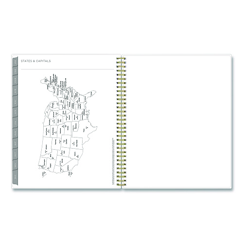 Blue Sky Mimosa Weekly/Monthly Planner, 11 x 8.5, Floral Artwork, Yellow/Green/White Cover, 12-Month (Jan to Dec): 2026 (149059)