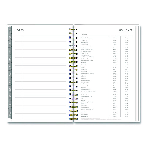 Blue Sky Mimosa Weekly/Monthly Planner, 8 x 5, Lemon Artwork, Yellow/Green/White Cover, 12-Month (Jan to Dec): 2026 (149061)