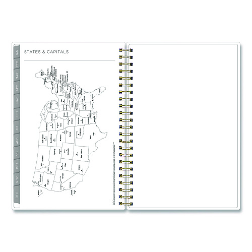 Blue Sky Mimosa Weekly/Monthly Planner, 8 x 5, Lemon Artwork, Yellow/Green/White Cover, 12-Month (Jan to Dec): 2026 (149061)