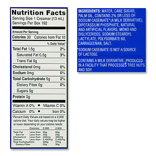 International Delight Flavored Liquid Non-Dairy Coffee Creamer, French Vanilla, 0.44 oz Mini Cups, 24/Box (100681)