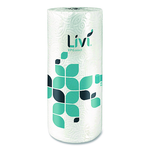 Livi VPG Select Kitchen Roll Towel, 2-Ply, 5 x 11, White, 170 Sheets/Roll, 24 Rolls/Carton (41508)