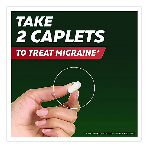 Excedrin Migraine Caplets, 2 Tablets/Packet, 30 Packets/Box (64498)