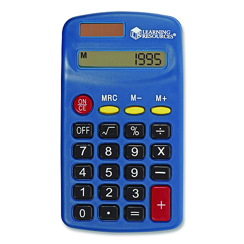 Learning Resources Primary Calculator, 8-Digit, LCD, 10 Calculators (LER0038)