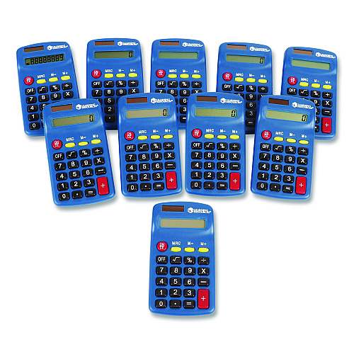 Learning Resources Primary Calculator, 8-Digit, LCD, 10 Calculators (LER0038)