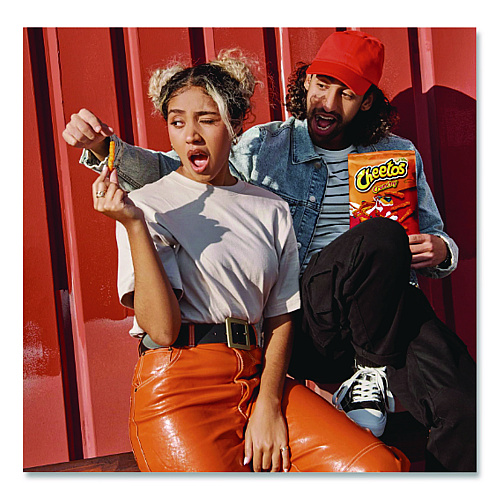 Cheetos Crunchy Cheese Flavored Snacks, Flamin' Hot, 2 oz Bag, 64/Carton (FRI44368)