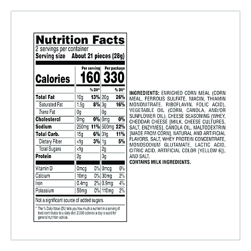 Cheetos Crunchy Cheese Flavored Snacks, Flamin' Hot, 2 oz Bag, 64/Carton (FRI44368)