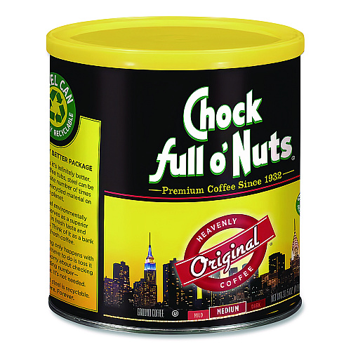 Chock full o'Nuts Original Blend Ground Coffee, 30.5 oz (MZB13000)