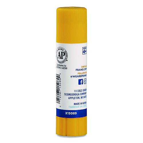 Prang Washable Glue Sticks, Blue, 0.28 oz, Dries Clear (15089)