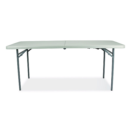 NPS Comfort Max Fold-in-Half Table, Rectangular, 72w x 30d x 29.25h, Speckled Gray Top, Gray Base/Legs (CMFIH3072)