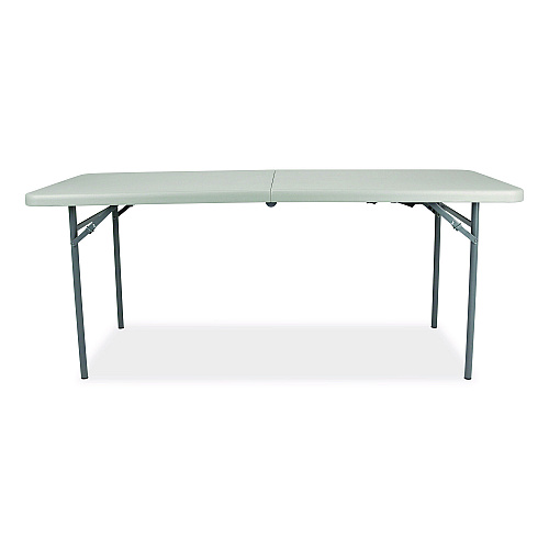 NPS Comfort Max Fold-in-Half Table, Rectangular, 96w x 30d x 29.25h, Speckled Gray Top, Gray Base/Legs (CMFIH3096)