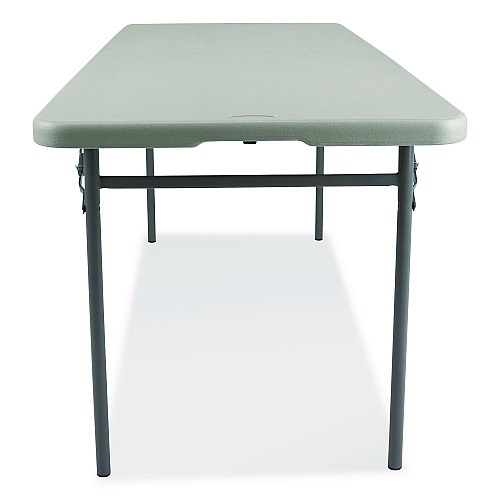 NPS Comfort Max Fold-in-Half Table, Rectangular, 96w x 30d x 29.25h, Speckled Gray Top, Gray Base/Legs (CMFIH3096)