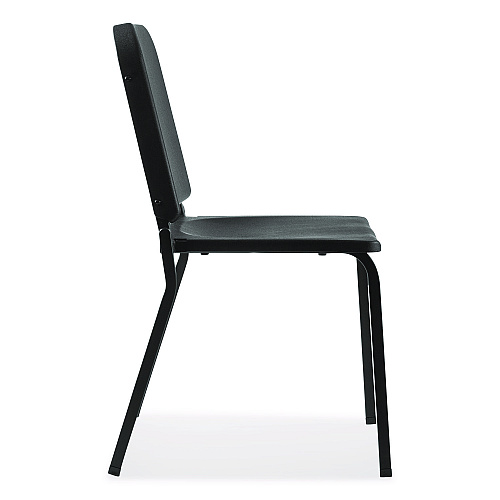 NPS 8200 Series Melody Music Chair, Supports Up to 300 lbs, 17.5" Seat Height, Black Seat, Black Back, Black Base, 2/Pack (82102)