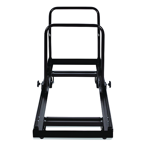 NPS Folding Chair Dolly For Vertical Storage, Metal, 1,100 lb Capacity, 19.25" x 81" x 38.5", Brown (DY35)