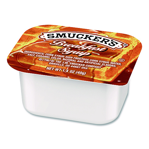 Smucker's Breakfast Syrup Plastic Portion Control Cup, 1.4 oz Cup, 100/Carton (51009)