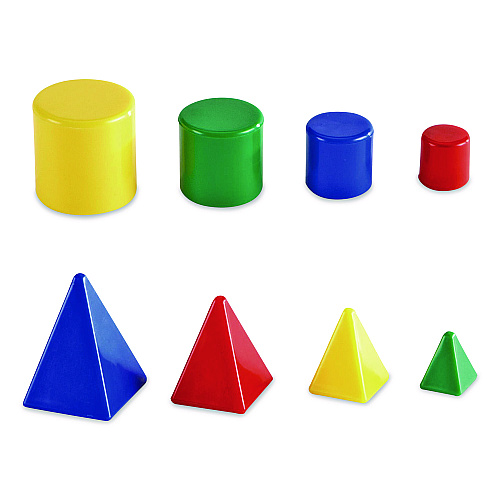 Learning Resources Mini GeoSolids, Grades K to 5, 32 Pieces (LER0913)