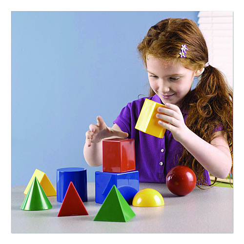 Learning Resources Large Geometric Shapes, Grades K to 5, 10 Pieces (LER0922)