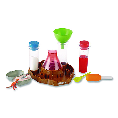 Learning Resources Fizzy Volcano Preschool Science Lab, Grades Pre-K to 2, 13 Pieces (LER2895)