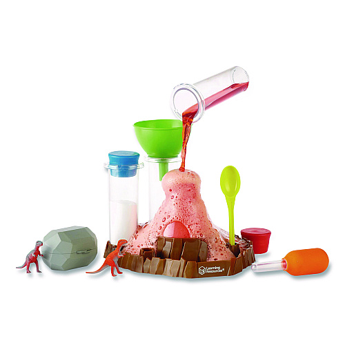 Learning Resources Fizzy Volcano Preschool Science Lab, Grades Pre-K to 2, 13 Pieces (LER2895)