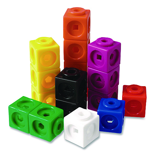 Learning Resources MathLink Cubes, Grades 1 to 3, 100 Pieces (LER4285)