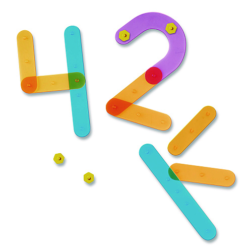 Learning Resources Number Construction Activity Set, Pre-K to K, 50 Pieces (LER8550)