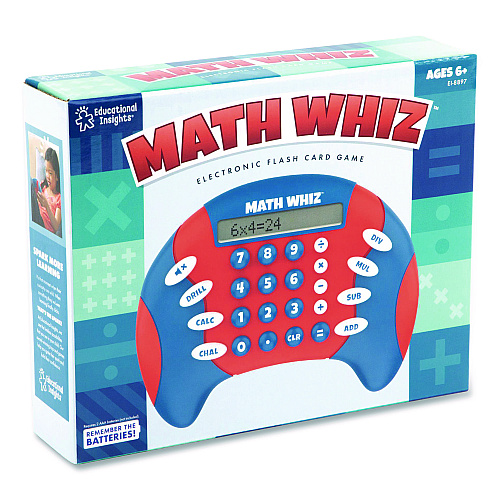 Educational Insights Math Whiz, Three Game Modes, Four Subjects: Addition, Subtraction, Multiplication and Division, Grades 1 to 5 (8897)