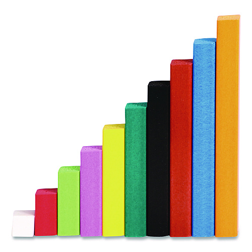 Learning Resources Cuisenaire Rods Introductory Set, Grades Pre-K to 3, 74 Pieces (LER7500)