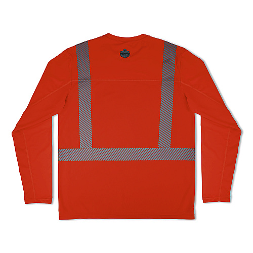 ergodyne Chill-Its 6688 Type R Class 2 Cooling Hi-Vis Sun Shirt with UV Protection, X-Large, Orange (12233)