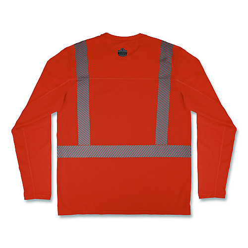 ergodyne Chill-Its 6688 Type R Class 2 Cooling Hi-Vis Sun Shirt with UV Protection, 2X-Large, Orange (12234)