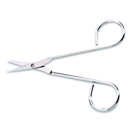First Aid Only First Aid Scissors, 4.5" Long, Straight Nickel Handle (813161)