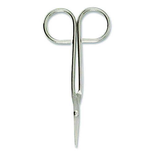 First Aid Only First Aid Scissors, 4.5" Long, Straight Nickel Handle (813161)