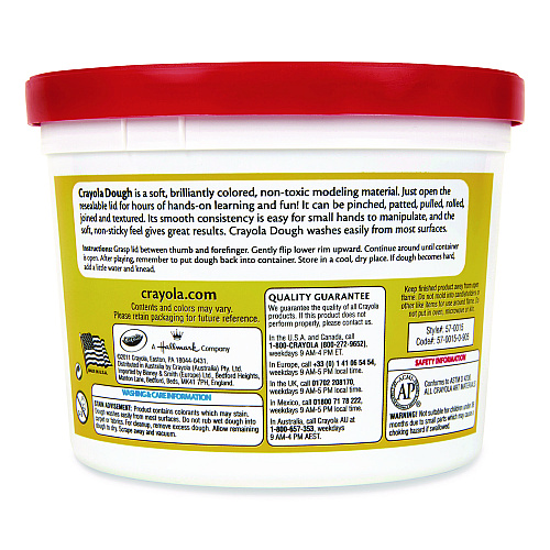 Crayola Modeling Dough, Red, 3 lb Bucket (430830)