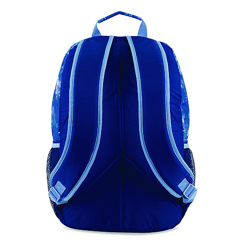 FUEL Bijoux Deluxe Backpack and Lunch Bag Bundle, Backpack: 13.5" x 7" x 18.5", Lunch Bag: 7.5" x 4.25" x 9", Light Blue Galaxy (110592STGX5)