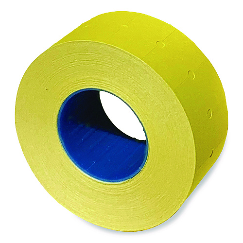 Garvey Punch-Hole Lavel, 0.83 x 0.47, Yellow, 1,000/Roll, 8 Rolls/Pack (211231510)