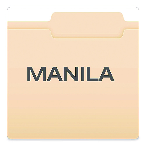 Pendaflex Manila Fastener Folders, 2/5-Cut Tab: Right of Center, Expands 0.75", 2 Fasteners, Letter Size, Manila, 50/Box (24580)