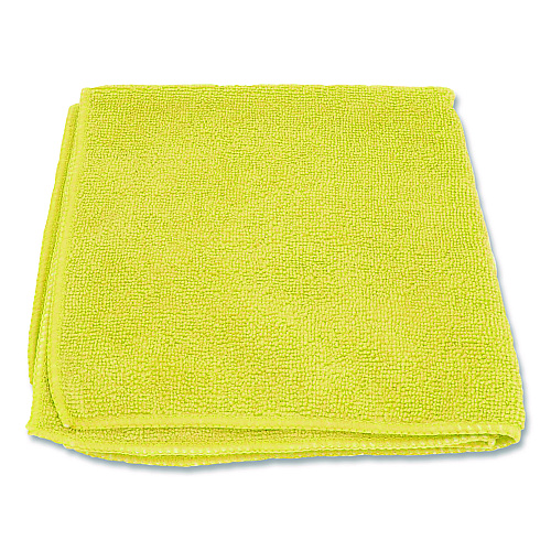 Boardwalk Microfiber Cleaning Cloths, 12 x 12, Yellow, 12/Pack (12YELCLOTH)